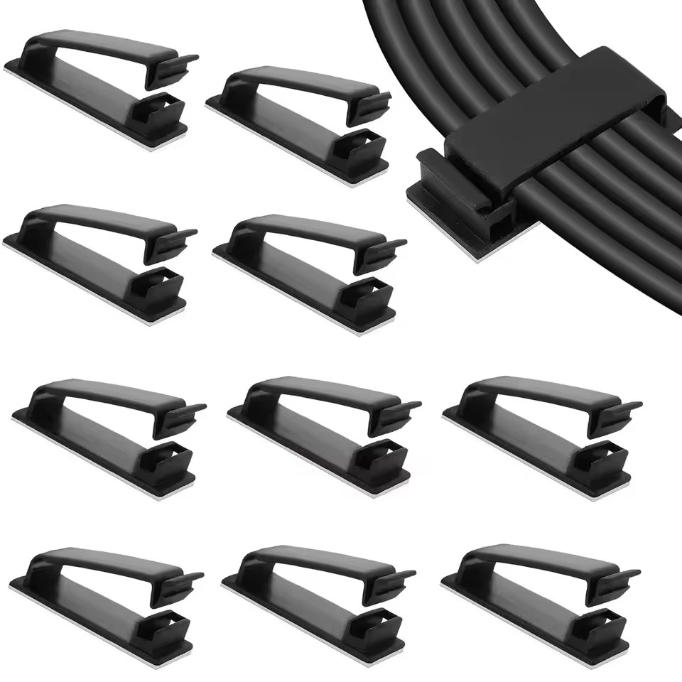 Car Organizer - 自己接着式のケーブル整理具、ケーブル固定クリップ、ケーブルホルダー、ケーブル管理用具、車載USBデータケーブル、装飾用コード巻き取り器。