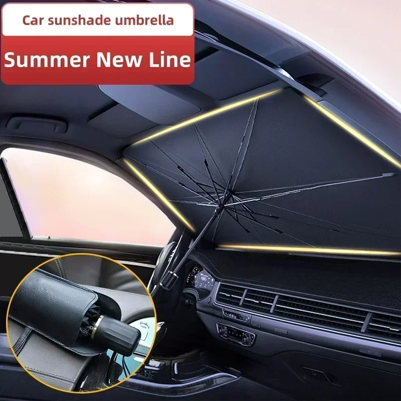 車のフロントガラス用サンシェード、折りたたみ式傘型日よけ、U - Windshield Sun Shade のレビューと価格