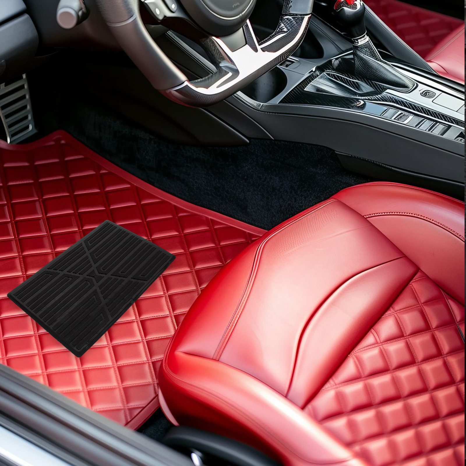 ヘビーデューティーラバーカーフロアマット修理パッチ保護マット - Car Floor Mat のレビューと価格