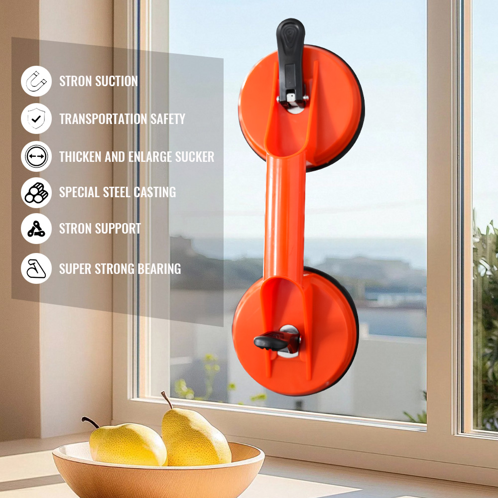 新型ガラスリフティング吸盤、頑丈な真空ABSハンドルホルダー - Car Vacuum のレビューと価格