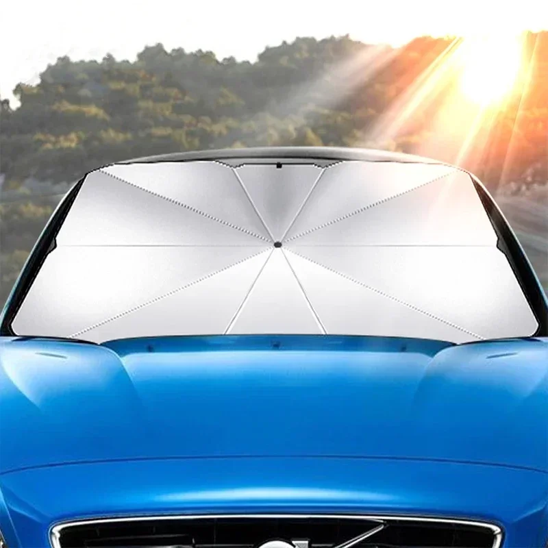 車のサンシェードプロテクターパラソル車のフロントウィンドウサ - Windshield Sun Shade のレビューと価格