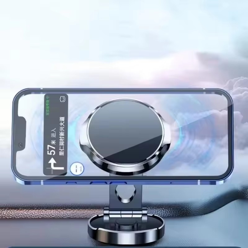 丸型折りたたみ式マグネットカーホルダー 360度回転式携帯電 - Car Phone Holder のレビューと価格