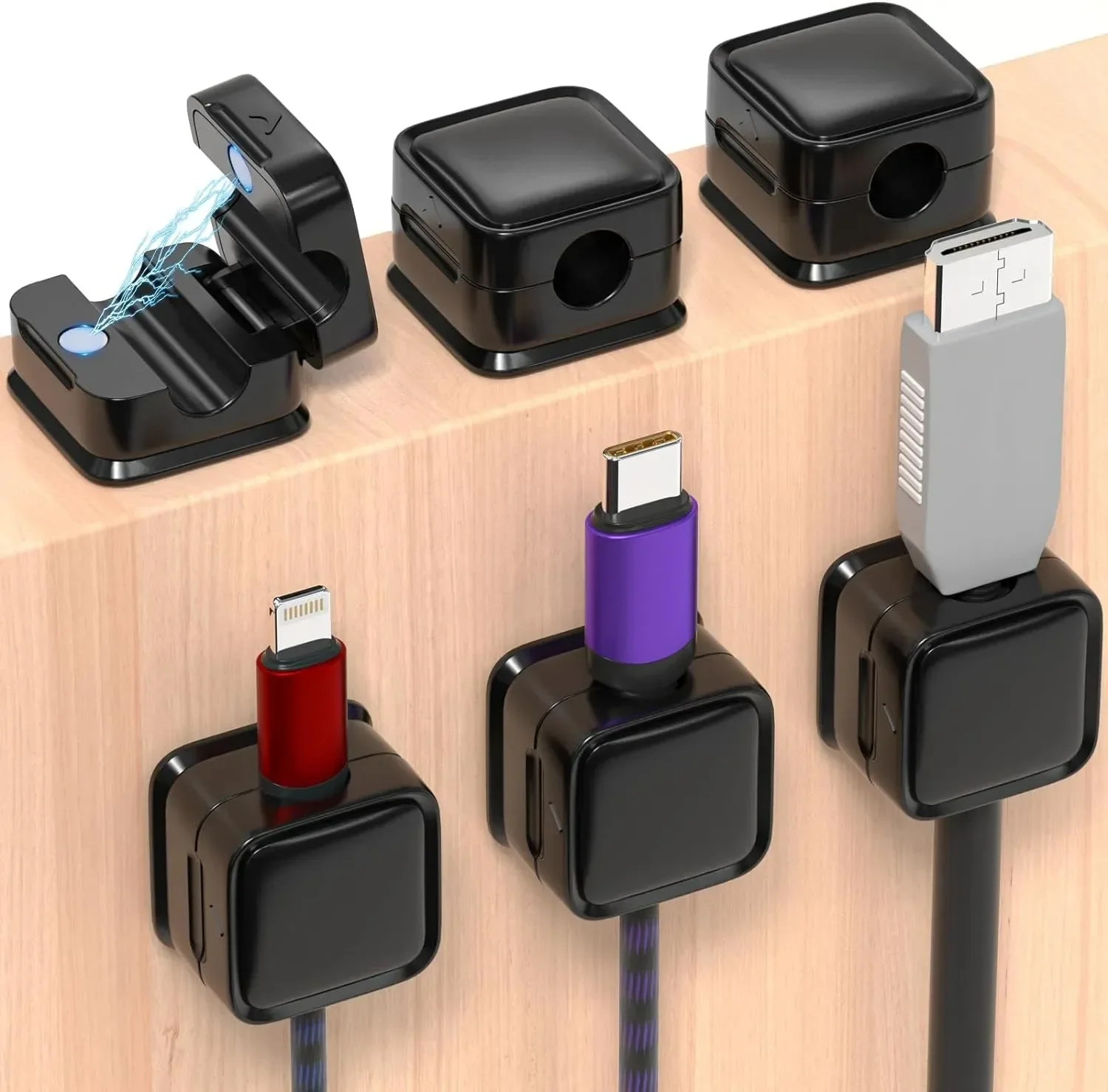 小型ケーブル整理ホルダー。磁石付きで、滑らかな調整が可能。デ - Car Organizer のレビューと価格